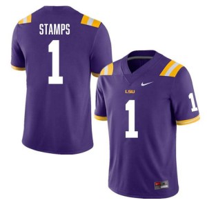 Men's Ashton Stamps Purple LSU Tigers #1 College Football 2024-25 Jersey 159590-918
