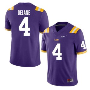 Men's Mansoor Delane Purple LSU Tigers #4 College Football Player Jersey 535011-137