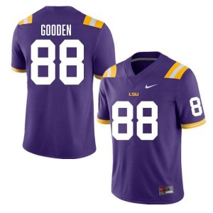 Men's Bernard Gooden Purple LSU Tigers #88 College Football Alumni Jersey 612615-202