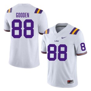 Men's Bernard Gooden White LSU Tigers #88 College Football NCAA Jersey 660680-980