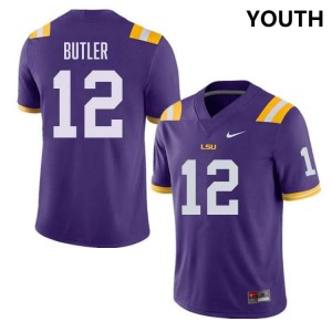 Youth Jimari Butler Purple LSU Tigers #12 College Football High School Jersey 113510-744