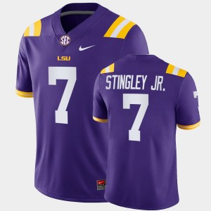 Men's Derek Stingley Jr. Purple LSU Tigers #7 College Football Jersey 913547-579