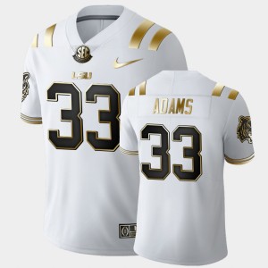 Men's Jamal Adams White LSU Tigers #33 Golden Edition Limited Jersey 286035-478