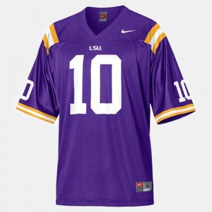 Men's Joseph Addai Purple LSU Tigers #10 College Football Jersey 863514-165