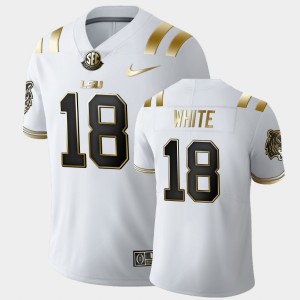 Men's Tre'Davious White White LSU Tigers #18 Golden Edition Limited Jersey 416603-651