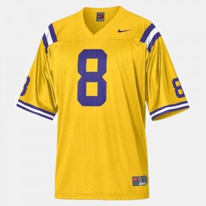 Youth Zach Mettenberger Gold LSU Tigers #8 College Football Jersey 482327-107