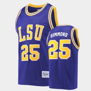 Men's Ben Simmons Purple LSU Tigers #25 Commemorative Basketball Commemorative Classic Jersey 758943-478