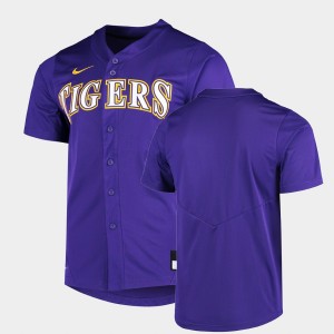 Men's Custom Purple LSU Tigers College Baseball Vapor Untouchable Elite Replica Jersey 911213-285