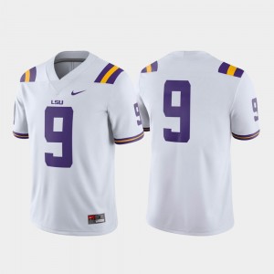Men's White LSU Tigers #9 Game College Football Jersey 877719-227