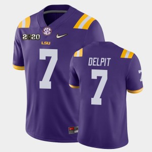 Men's Grant Delpit Purple LSU Tigers #7 Game 2020 Football Jersey 391996-888