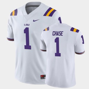 Men's Ja'Marr Chase White LSU Tigers #1 College Football Game Jersey 848049-999