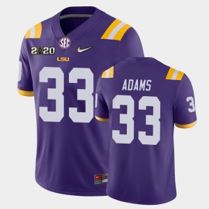 Men's Jamal Adams Purple LSU Tigers #33 Game 2020 Football Jersey 433350-717