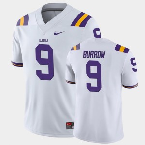 Men's Joe Burrow White LSU Tigers #9 College Football Game Jersey 586569-999