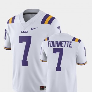 Men's Leonard Fournette White LSU Tigers #7 Alumni Football Game Player Jersey 215457-524