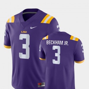 Men's Odell Beckham Jr Purple LSU Tigers #3 Game College Football Jersey 197836-809