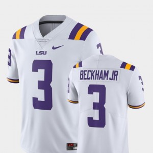 Men's Odell Beckham Jr White LSU Tigers #3 College Limited Football Alumni Jersey 497714-822