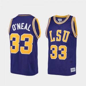 Men's Shaquille O'Neal Purple LSU Tigers #33 Alumni Limited College Basketball Jersey 347713-878