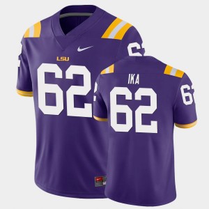 Men's Siaki Ika Purple LSU Tigers #62 Game College Football Jersey 358440-730