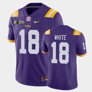 Men's Tre'Davious White Purple LSU Tigers #18 Game 2020 Football Jersey 164112-845
