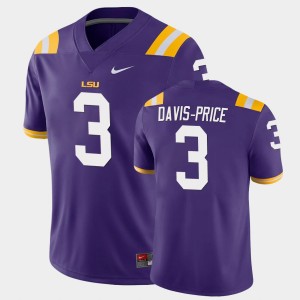 Men's Tyrion Davis-Price Purple LSU Tigers #3 Game College Football Jersey 642004-644