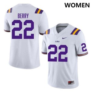 Women's Harlem Berry White LSU Tigers #22 College Football 2024-25 Jersey 987330-458