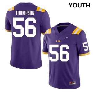 Youth Josh Thompson Purple LSU Tigers #56 College Football Player Jersey 312587-210